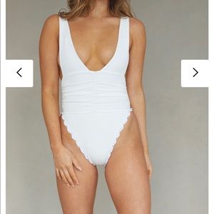 Maiyo Capri white size small swimsuit  NWT never worn